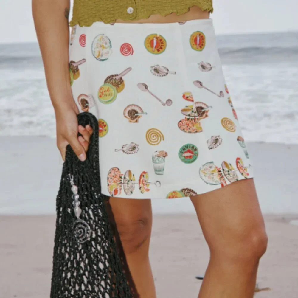 Star Skirt Lisa Says Gah - caviar dreams white - large only - Picture 1 of 4